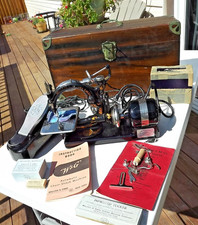 Incredible Antique Vintage Wilcox & Gibbs Sewing Machine w/ access. running picture