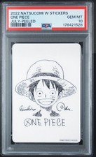 2022 NATSUCOMI SPECIAL W STICKERS JULY-PEELED ONE PIECE PSA 10 Luffy picture