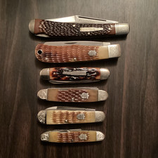 Remington 6-Pc Pocketknife Lot Manual Slipjoint SS Clip 2-3 Blade Nail File picture