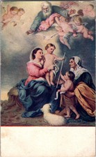 1915 Antique Religious Postcard - Hand Written Message - One 1 Cent Stamp USA picture