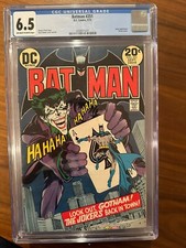 BATMAN #251 CGC 6.5 OW/WH PAGES   CLASSIC NEAL ADAMS JOKER COVER 1973 picture
