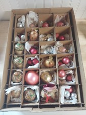 VTG Assortment Of Christmas Ornaments Box of 40 picture