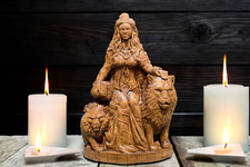 Freyja Statue Freya Statue Vanadís Norse Goddess Viking God Scandinavian Altar picture