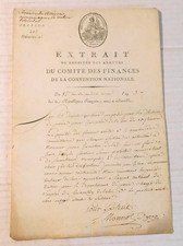 1795 FRENCH REVOLUTIONARY DOCUMENT re Medical Education SIGNED by MONNOT & DYZES picture