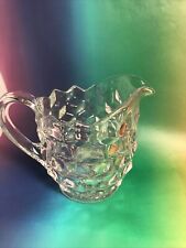 Vintage Clear Fostoria  America Creamer Replacement collectible￼ Glass Estate picture