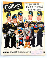 1943 WW2 Collier's Magazine Feb 6 Antonio Arias Bernal German World War 2/6/43 picture