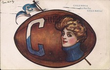 Columbia University, Beautiful Woman, Football, Sports, College Girl 1907 Tuck's picture
