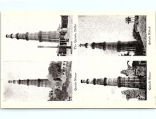 Postcard Vintage postcard: Qutab Minar, Delhi picture