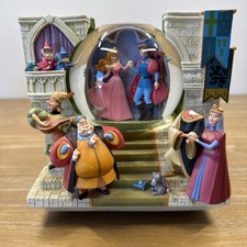 Vintage Disney Sleeping Beauty Once Upon A Dream Double-Sided Musical Snow Globe picture