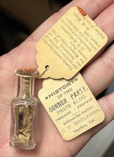 Antique 1893 Donner Party Relic Artifact Souvenir Bottle Foundation Murphy Cabin picture