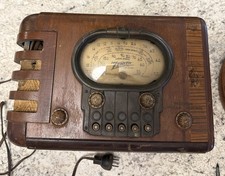 Antique Wood 1939 Zenith Model 5-S-319, Racetrack Radio, Powers Up, Unrestored picture
