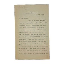1906 John Bigelow 3pp Signed Letter – On Franklin & Mme. Brillon, NYPL Founder picture