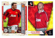 2x Wayne Rooney Topps Merlin Superstars 2023-2024 Manchester United Legends otG picture