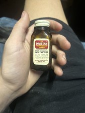 Vintage Dristan Bottle Brown Glass Medicine Bottles Decongestant SEALED picture
