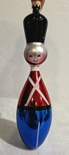 Vtg Soffieria De Carlini  Italy Blown Glass Toy Soldier Ornament 5.75
