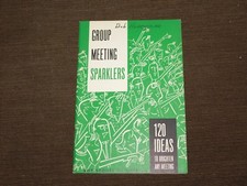 VINTAGE BSA BOY SCOUTS OF AMERICA 1965 GROUP MEETING SPARKLERS BOOK picture