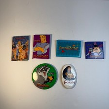 Vintage 1990s Disney Pocahontas Pinback Buttons Lot of 6 Meeko John Smith Y2K picture