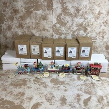 Jim Shore PEANUTS Christmas Train Lot of 6 Train Set Holiday Decoration picture