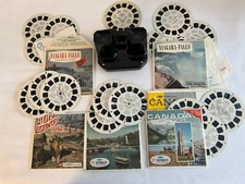 Vintage Sawyer’s View-Master Black Viewer + 5 Travel Stereo Picture Sets picture