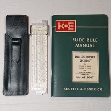 1947-55 Keuffel & Esser 4181-1 Pocket Log Log Duplex Decitrig Slide Rule Vintage picture