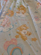 Vintage Care Bears American Greetings FULL Bed Flat Sheet picture