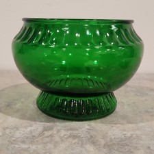 Vtg NAPCO Emerald Green Flower Vase Planter, Made in Cleveland OH USA 1176 Bowl picture