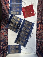 Lot 14 Vintage 1936 NJ State Fair Poultry Show Ribbons Trenton Excellent picture