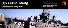 Charlestown Navy Yard USS Cassin Young National Park Service Unigrid Brochure picture