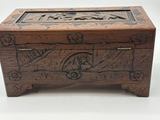Vintage Chinese Hand Carved Camphor Wood Chest 18