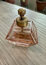 VINTAGE ART DECO PERFUME BOTTLE PINK ATOMIZER picture