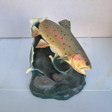 Gentle Yellowstone Danbury Mint Trout Franz Dutzler Fly Fishing Sculpture picture