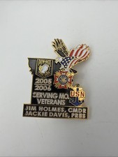 2005-2006 Missouri VFW Jim Holmes Commander Jackie Davis POW MIA Enamel Pin picture