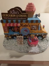  Lemax KATE'S CUPCAKES&COCOA Bakery Truck Village Accessorie 6in Tall picture