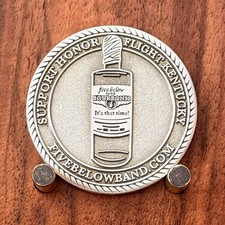 Five Below Band Bourbon 30 Flight Kentucky Themed Challenge Coin  W#17 picture