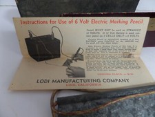 6 volt electric marking pencil vintage 1920-40's picture