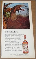 1975 Wild Turkey Bourbon Whiskey Print Ad Advertisement Clipping Vintage picture