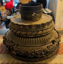 Vintage Decorative Floral Fiberglass One Of A Kind Large Christmas Tree Stand  picture