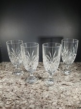 Godinger Dublin Shannon Crystal Heavy Iced Tea Water Goblets 7 3/4” Set of 4 picture
