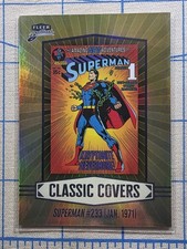Fleer Brilliants - Superman #233 1971 CC-5 - Classic Covers - DC Comics Card picture