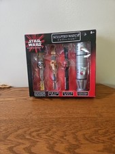 VINTAGE 1999 Star Wars Episode 1 3-Watch Collection with Lightsaber watch case picture
