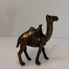 Vintage Cast Iron Camel Still Bank Coin Bank Figurine picture