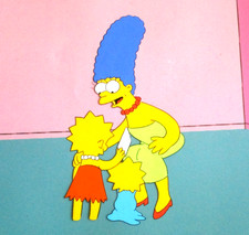 1990s SIMPSONS MARGE LISA MAGGIE FOX ORIGINAL PRODUCTION CEL Bart Homer picture