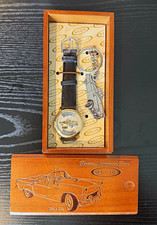 Relic Classic American Cars 1955 T-Bird Wristwatch Gift Set in Wooden Box picture