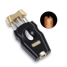 Gold Galiner V-shaped Stainless Steel Cigar Knife Scissor Cigar Cutter Gift Box picture