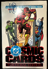 1991 Impel DC Cosmic Cards Inaugural Edition Factory Sealed 36 Pack Box picture