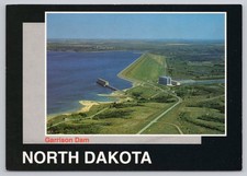 Postcard Continental Garrison Dam North Dakota Aerial View picture