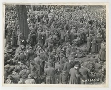 POW Prisoners, Chemical Warfare Camp 1945 Frankenberg, German WWII Photo J15273 picture