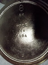 Lodge vintage 3 notch 8sk 10 1/4 cast iron skillet picture