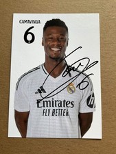 Eduardo Camavinga, France 🇫🇷 Real Madrid 2024/25 hand signed picture