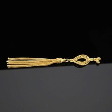 Gold Plated 925 silver Metal tassel Islamic Prayer Beads Misbaha Tesbih 710654 picture